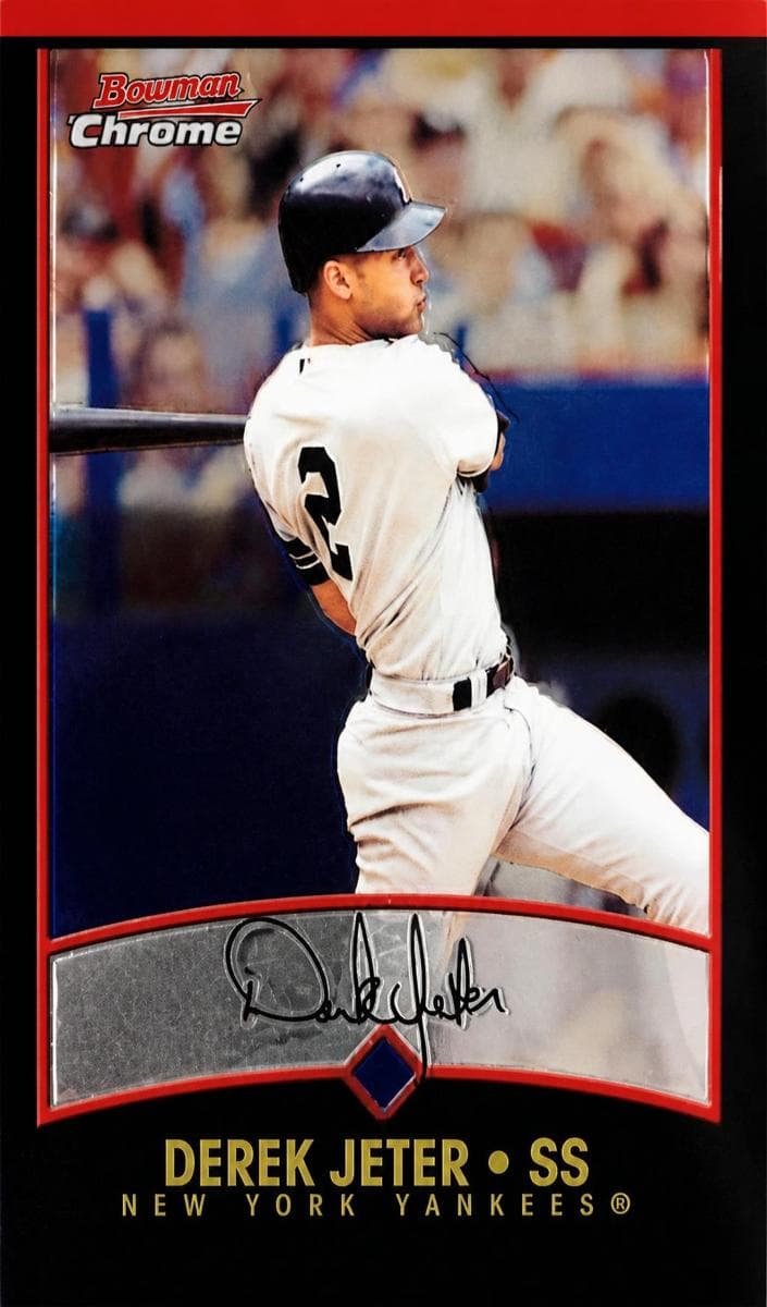Derek Jeter 2001 bowman Bowman Chrome