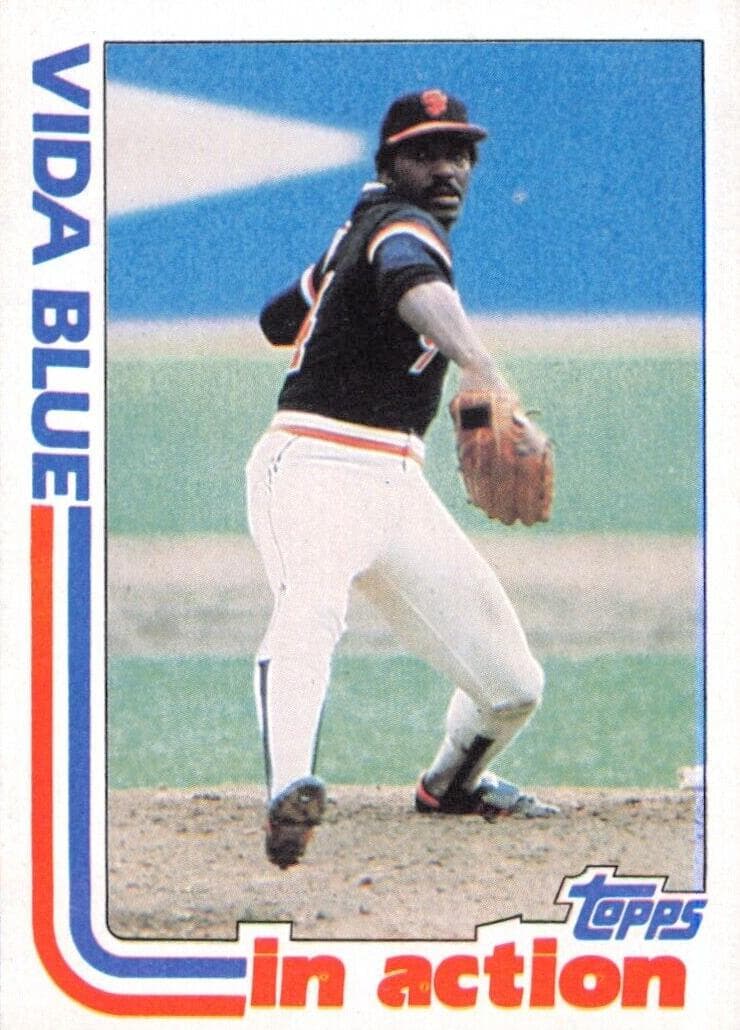 Vida Blue 1982 topps Topps