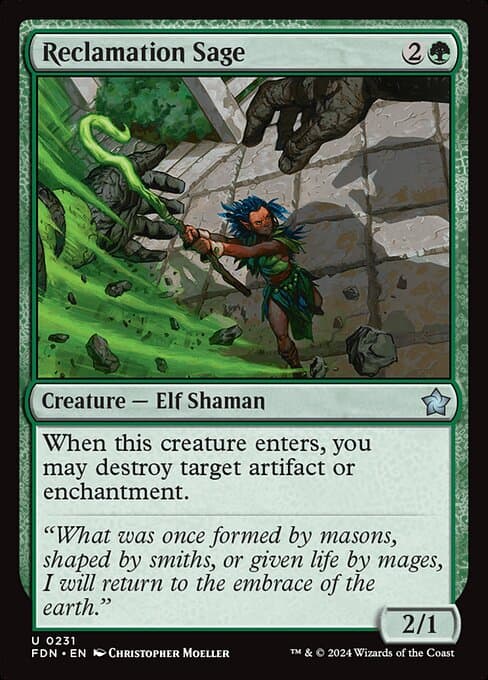 Reclamation Sage 2014 Magic: The Gathering M15