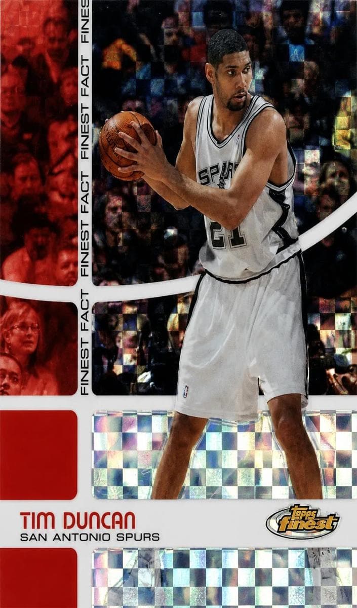Tim Duncan 2005 topps Finest