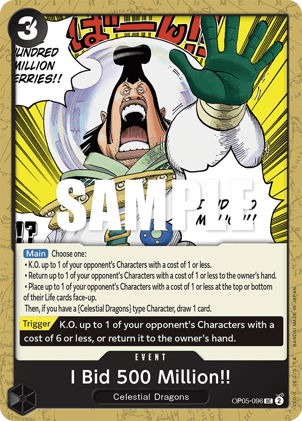 I Bid 500 Million!! 2023 One Piece Japanese Awakening of the New Era