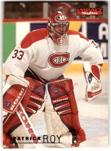 Patrick Roy 1995 fleer SkyBox Impact