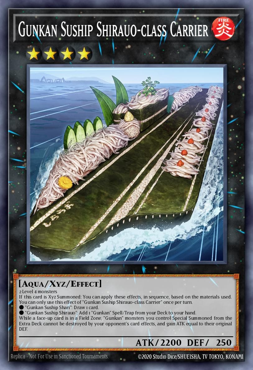 Gunkan Suship Shirauo-class Carrier 2021 Yu-Gi-Oh! Japanese Burst of Destiny