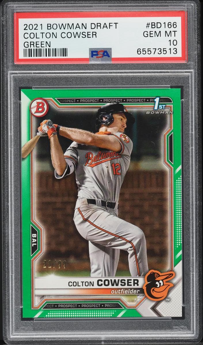 Colton Cowser 2021 bowman Bowman Draft
