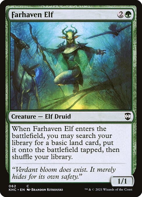 Farhaven Elf 2017 Magic: The Gathering Commander Anthology