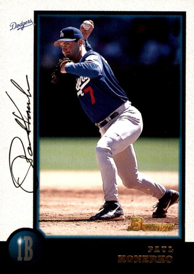 Paul Konerko 1998 bowman Bowman Chrome