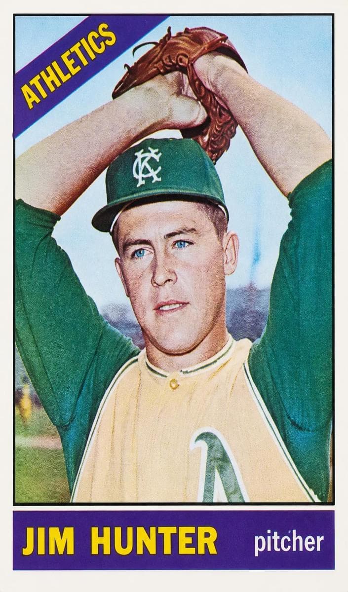 Jim Hunter 1966 topps O-Pee-Chee
