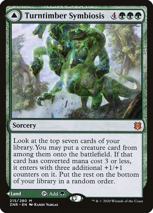 Turntimber Symbiosis & Turntimber, Serpentine Wood 2020 Magic: The Gathering Zendikar Rising