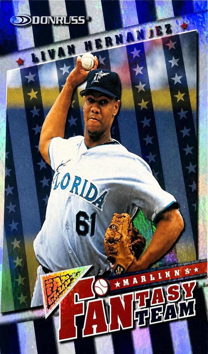 Livan Hernandez 1998 panini Donruss