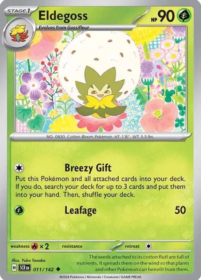 Eldegoss trading card