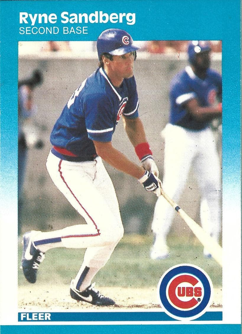 Ryne Sandberg 1987 fleer Fleer