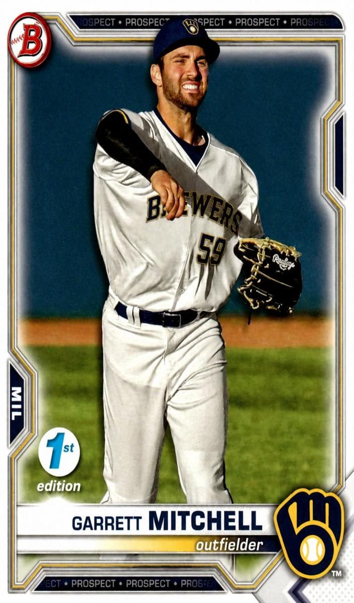 Garrett Mitchell 2021 bowman Bowman Draft