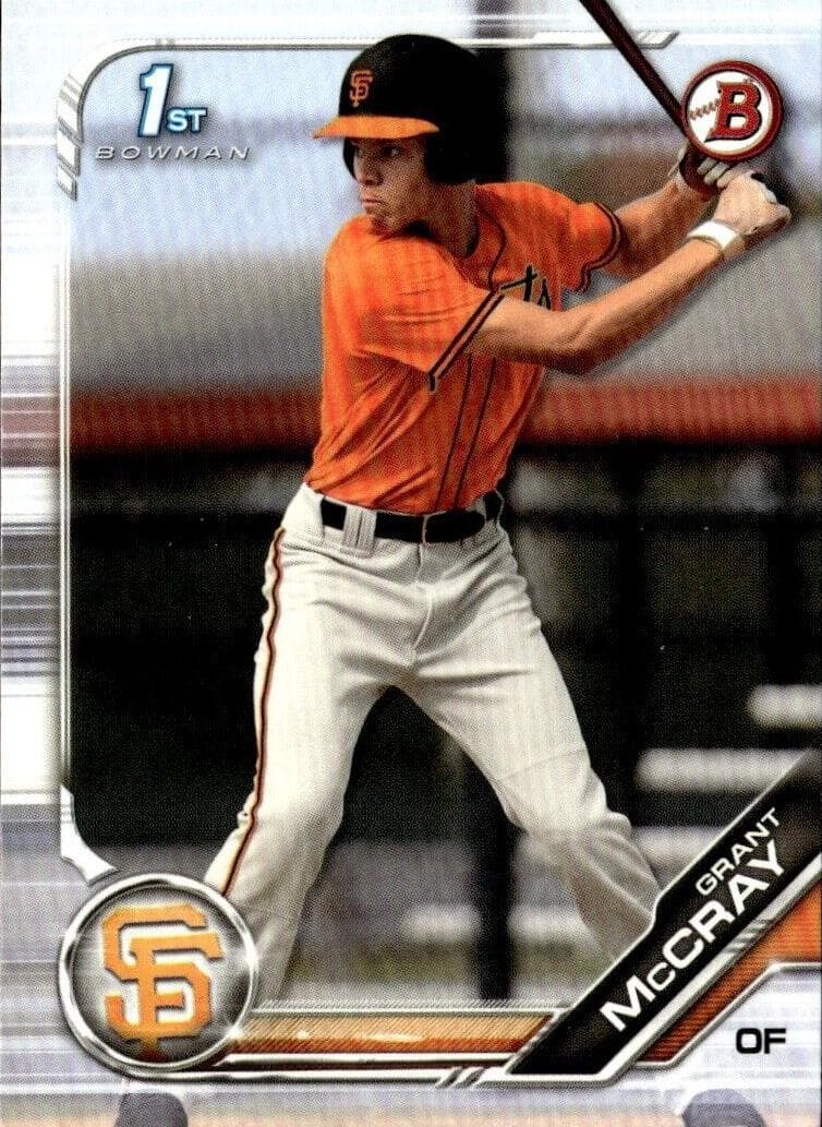 Grant McCray 2019 bowman Bowman Draft