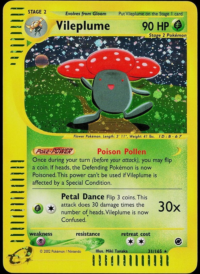 Vileplume trading card
