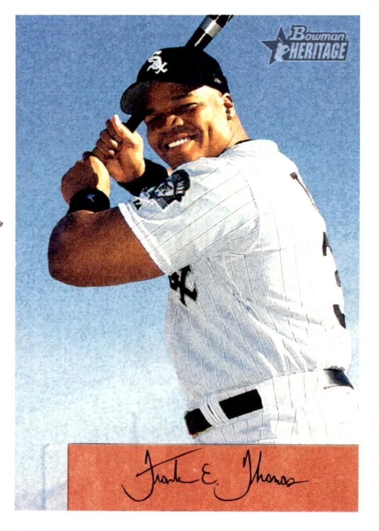 Frank Thomas 2002 bowman Bowman Heritage