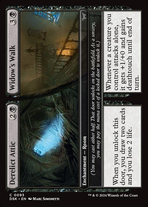 Derelict Attic // Widow's Walk 2024 Magic: The Gathering Duskmourn: House of Horror