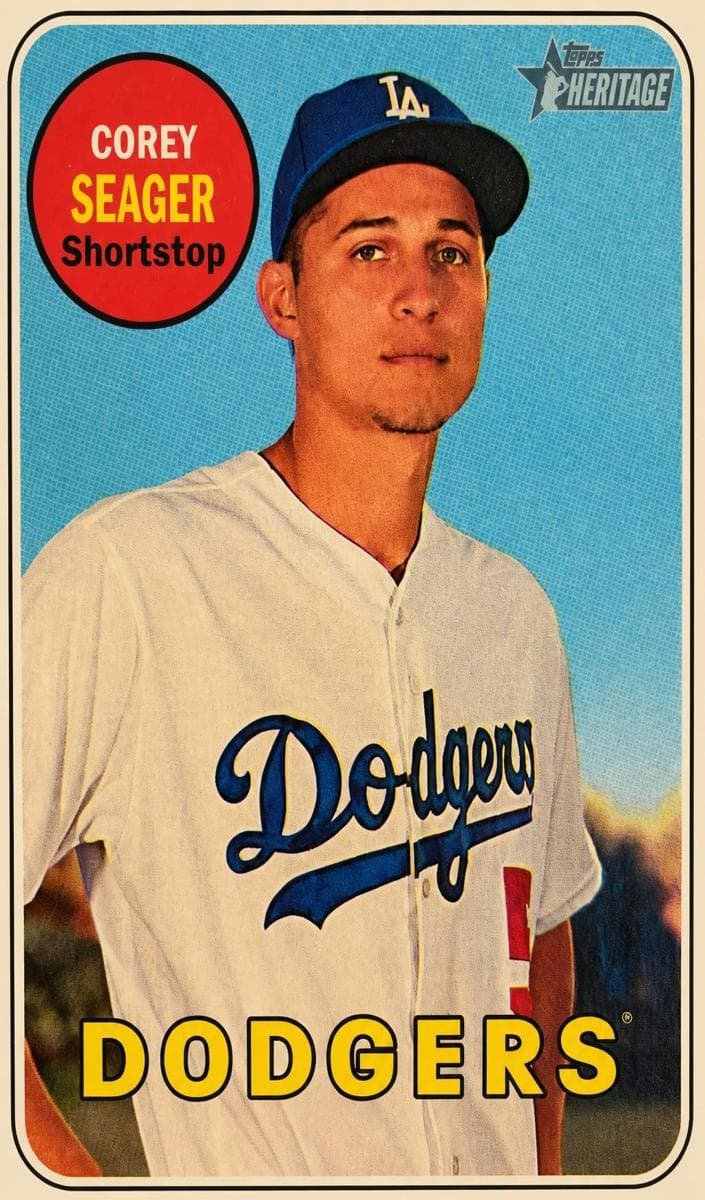 Corey Seager 2018 topps Topps Heritage