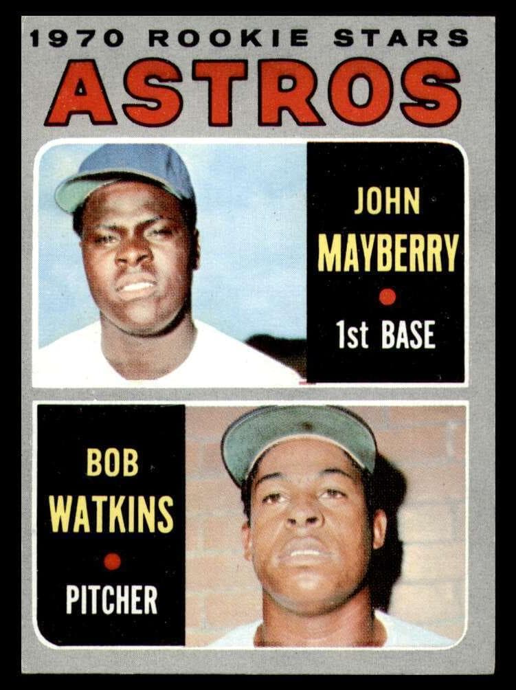 Astros 1970 Rookie Stars (John Mayberry / Bob Watkins) 1970 topps Topps