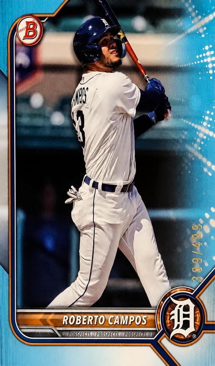 Roberto Campos 2022 bowman Bowman Draft