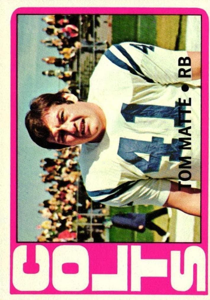 Tom Matte 1972 topps Topps