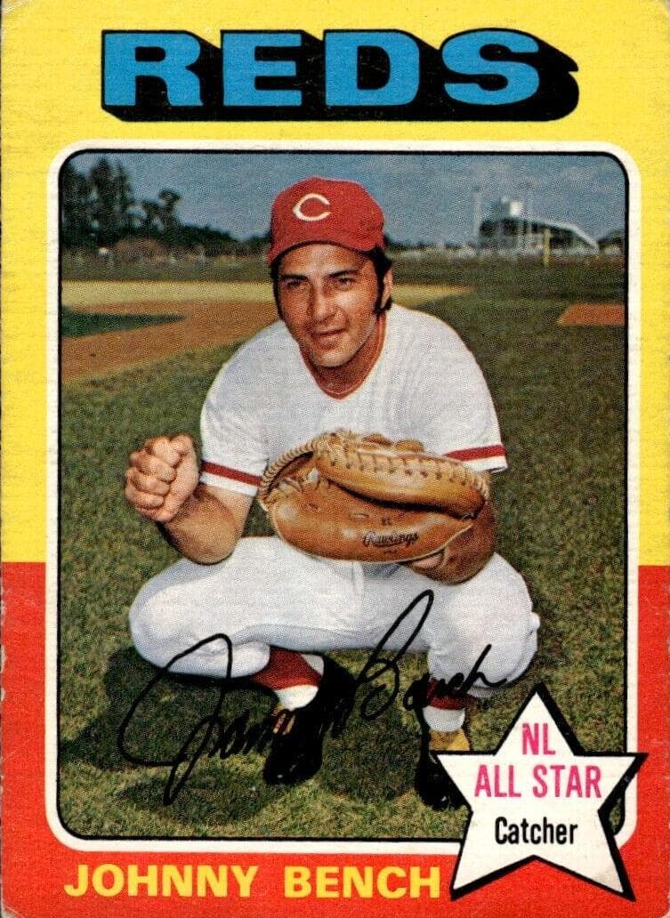 Johnny Bench 1975 topps O-Pee-Chee