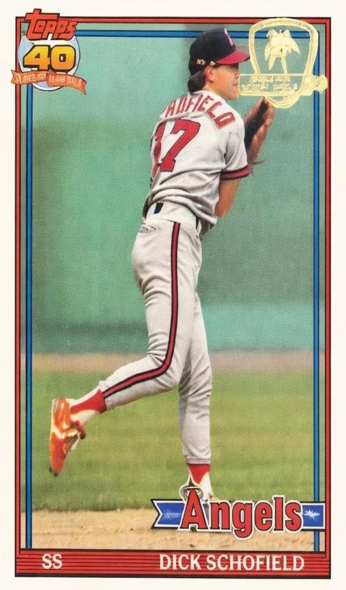 Dick Schofield 1991 topps Topps