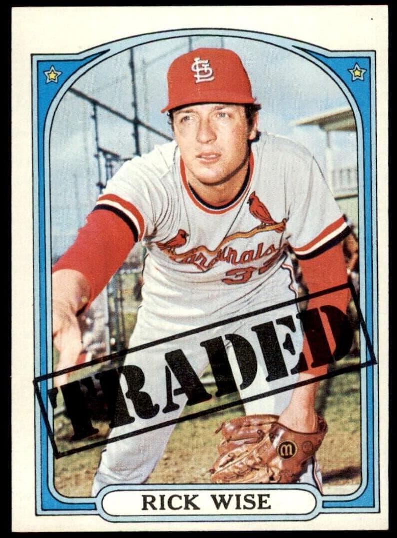 Rick Wise 1972 topps Topps