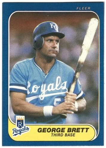 George Brett 1986 fleer Fleer