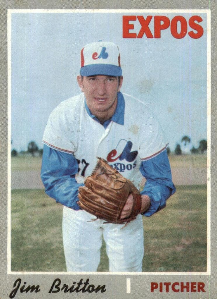 Jim Britton 1970 topps Topps