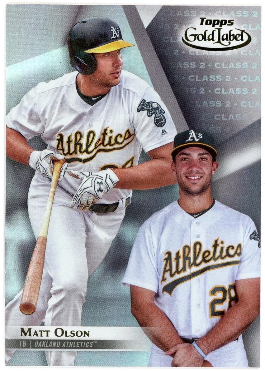 Matt Olson 2018 topps Topps Gold Label