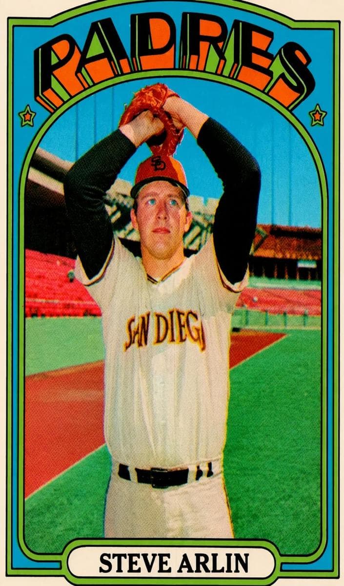 Steve Arlin 1972 topps O-Pee-Chee