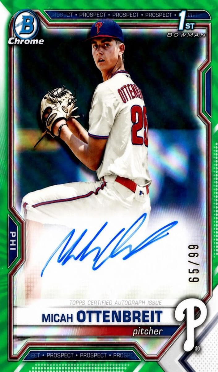 Micah Ottenbreit 2021 bowman Bowman Draft