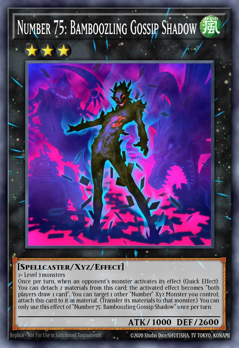 Number 75: Bamboozling Gossip Shadow 2020 Yu-Gi-Oh! Toon Chaos