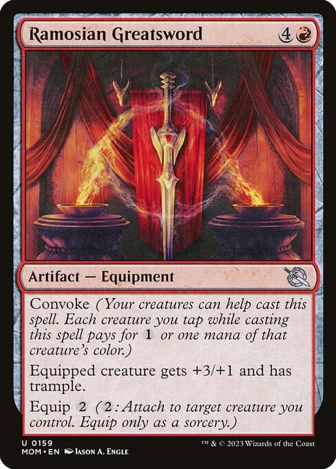 Ramosian Greatsword 2023 Magic: The Gathering March of the Machine