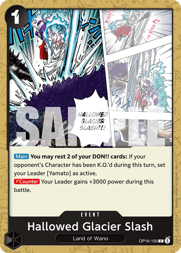 Hallowed Glacier Slash 2026 One Piece The Time of Battle