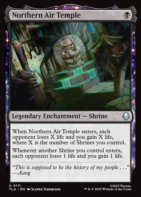 Northern Air Temple 2025 Magic: The Gathering Avatar: The Last Airbender Foil