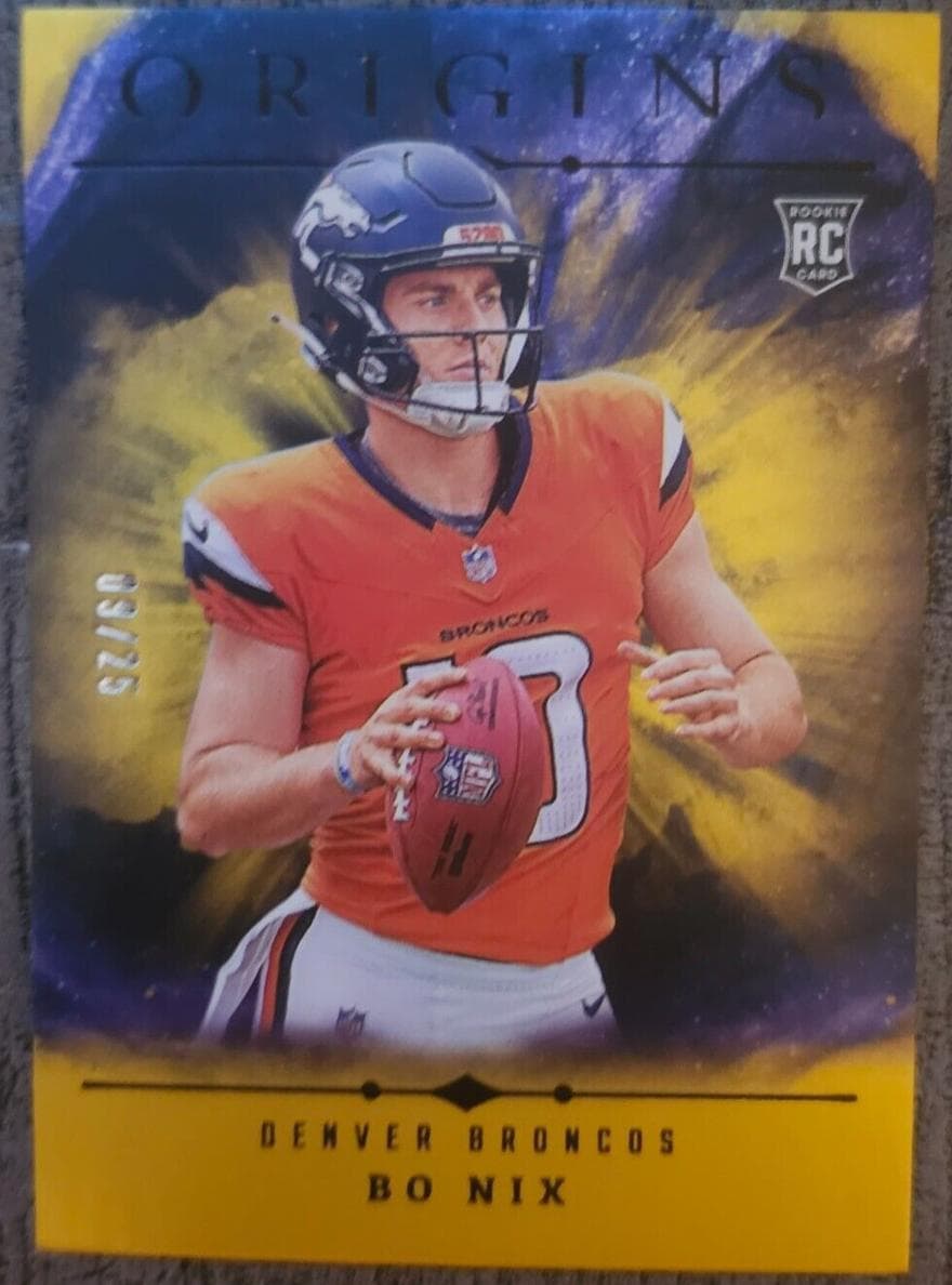 Bo Nix trading card