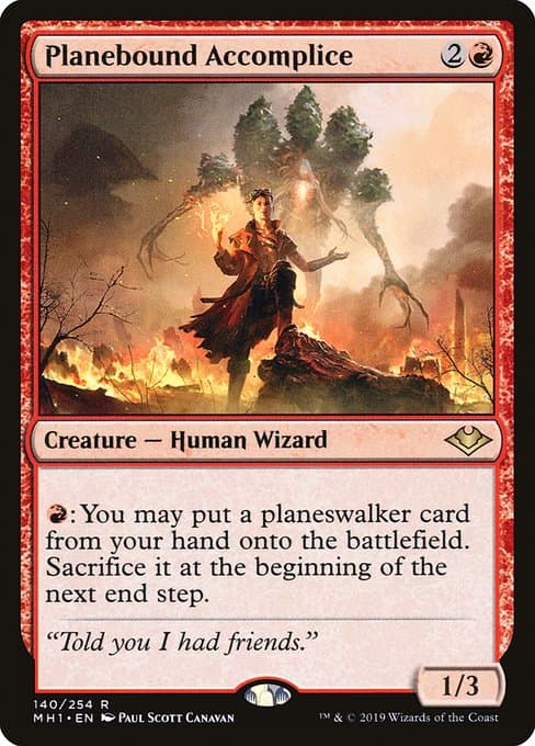 Planebound Accomplice 2019 Magic: The Gathering