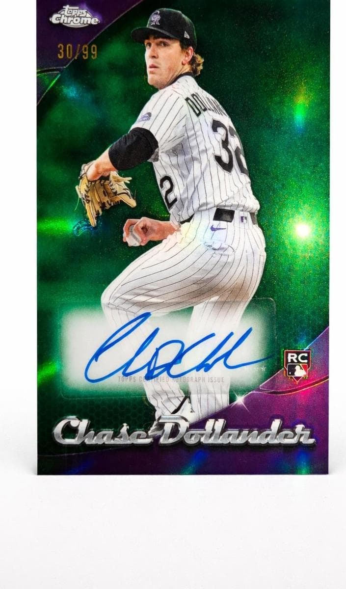 Chase Dollander 2025 topps Topps Chrome Update
