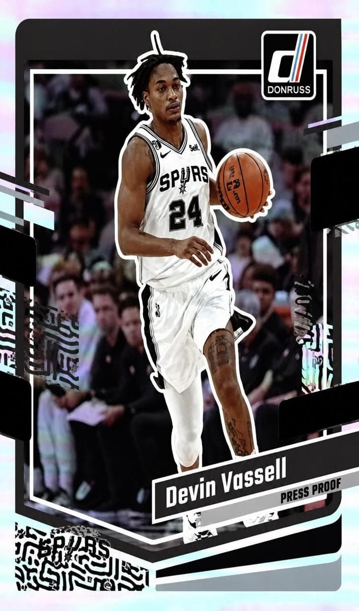 Devin Vassell trading card