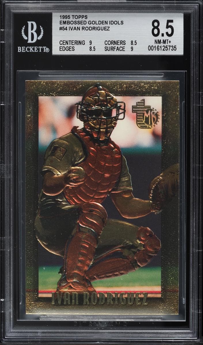 Ivan Rodriguez 1995 topps Embossed