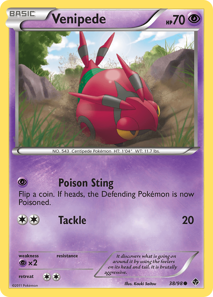 Venipede 2011 Pokemon