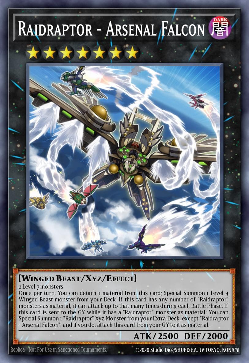 Raidraptor - Arsenal Falcon 2020 Yu-Gi-Oh! Rise of the Duelist 1st Edition