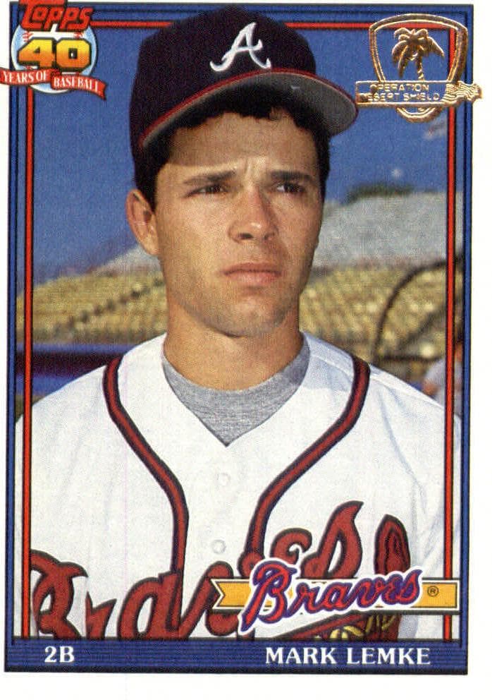 Mark Lemke 1991 topps Topps