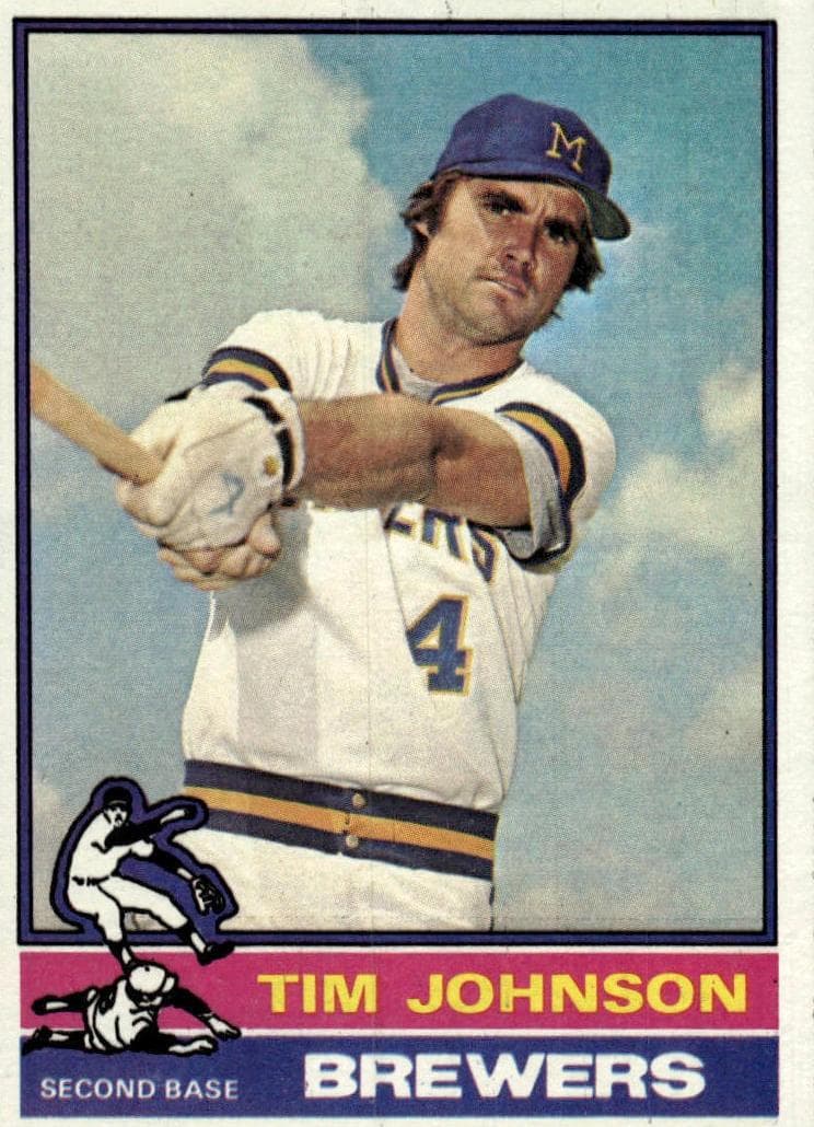 Tim Johnson 1976 topps Topps