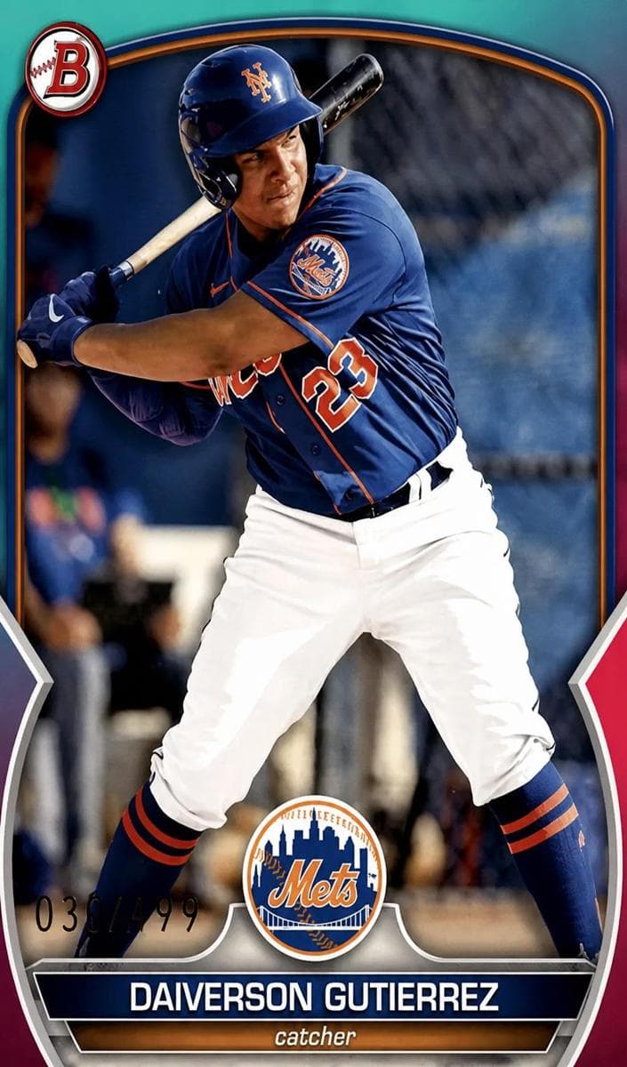 Daiverson Gutierrez 2023 bowman Bowman Draft