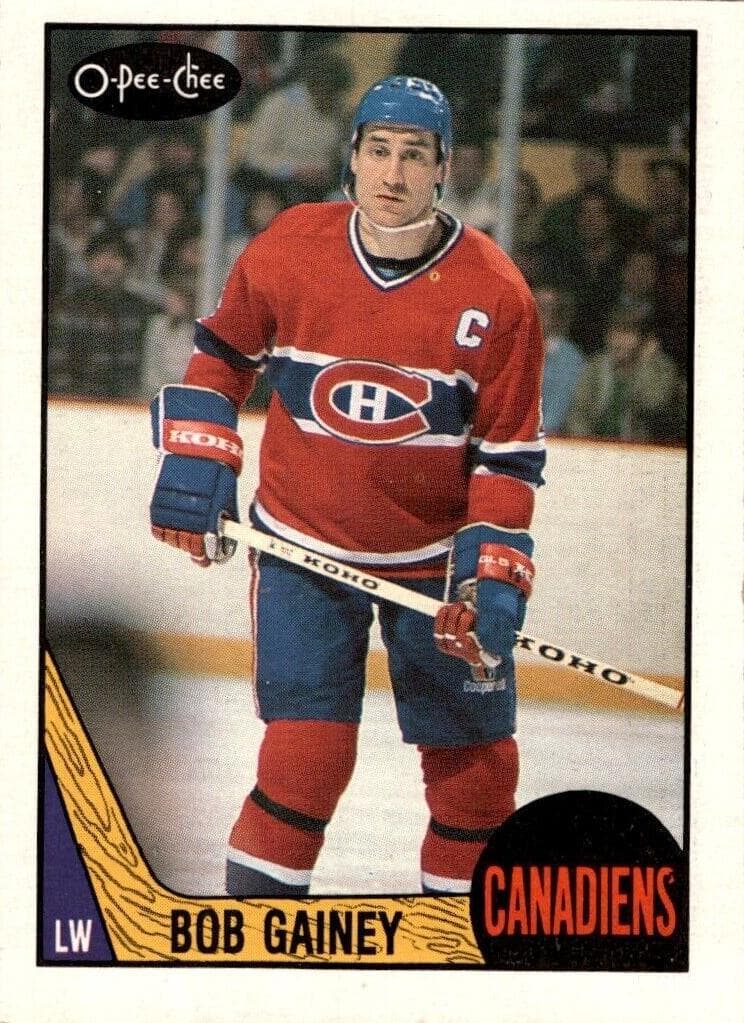 Bob Gainey trading card