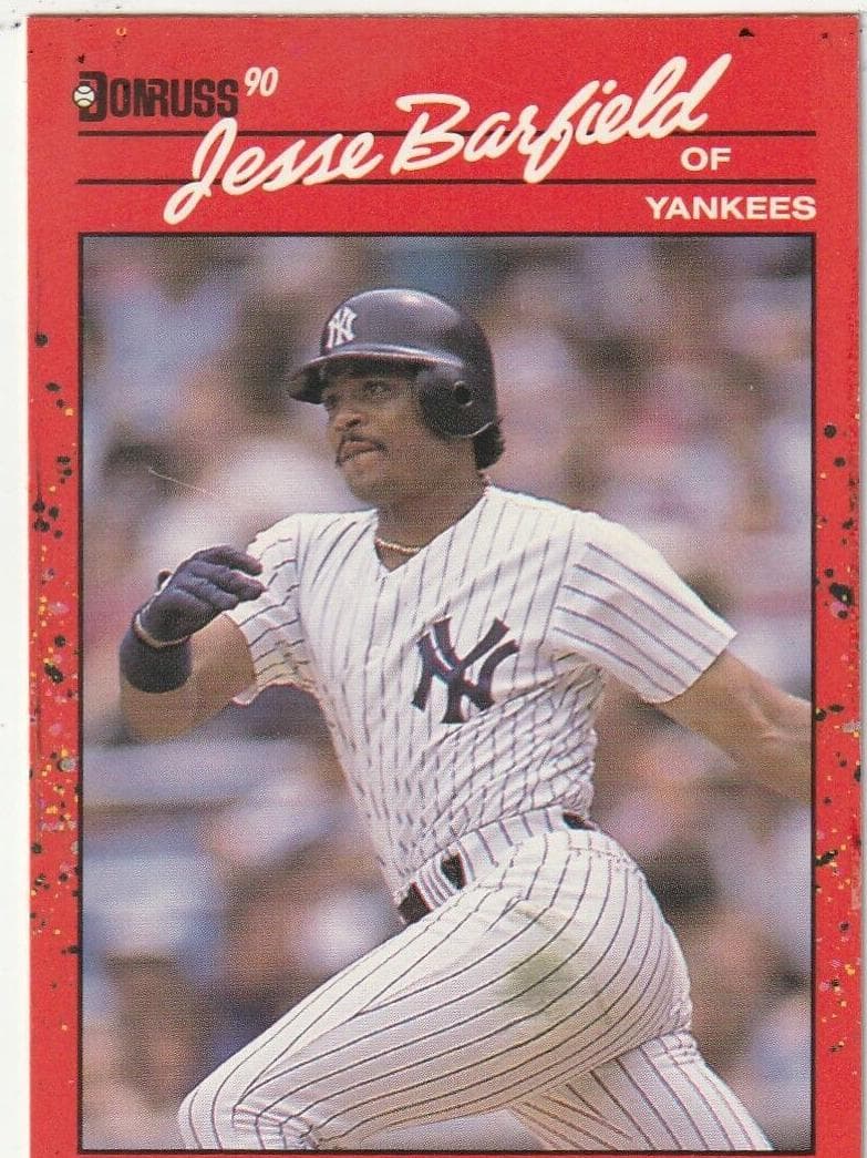 Jesse Barfield 1990 panini Donruss