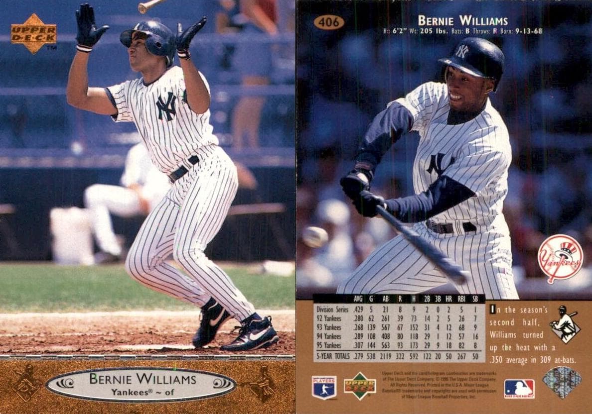 Bernie Williams 1996 upper-deck Upper Deck