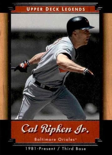 Cal Ripken Jr 2001 upper-deck Upper Deck Legends